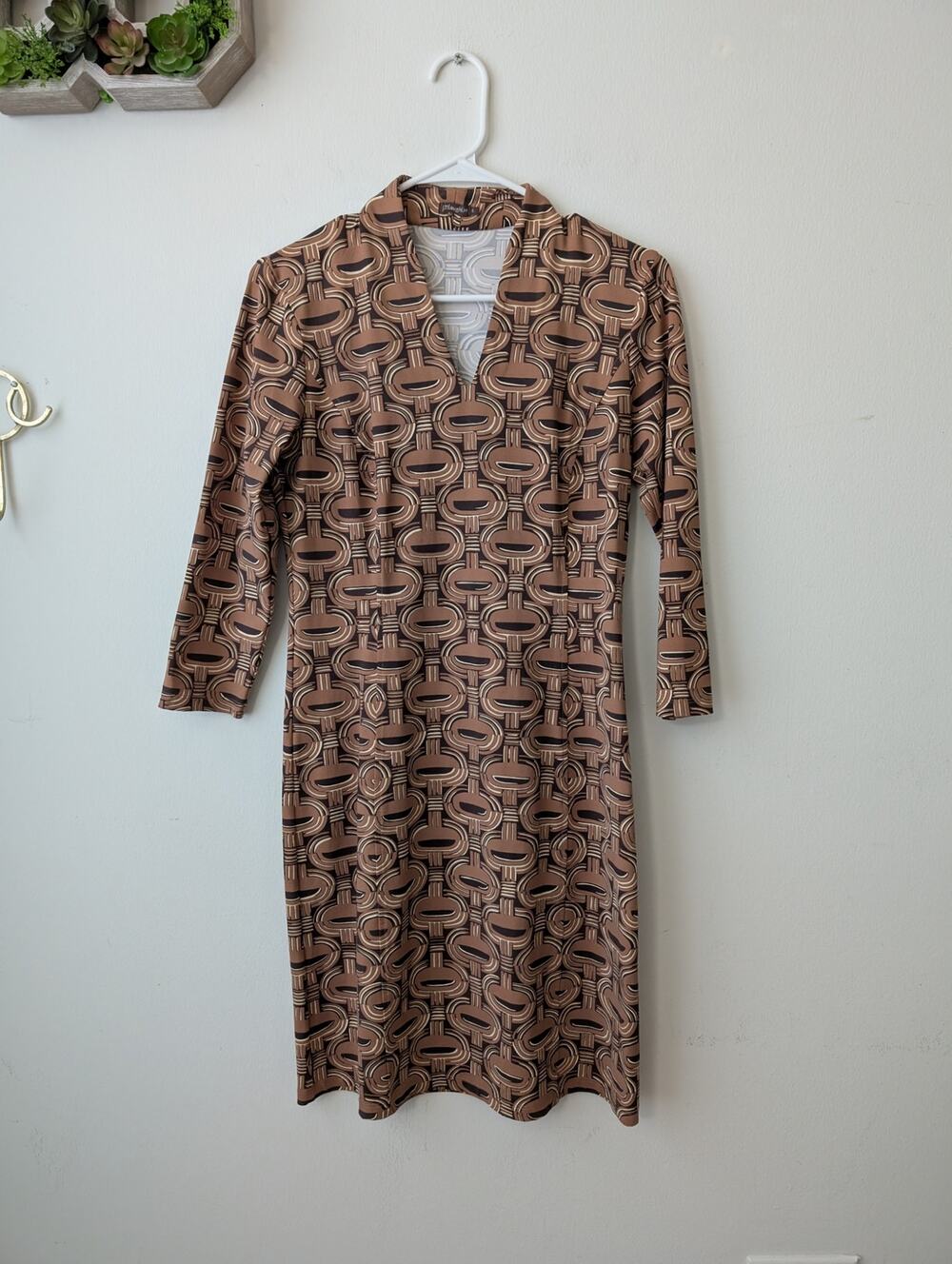 J.MCLAUGHLIN Ivana Geometric Print Dress